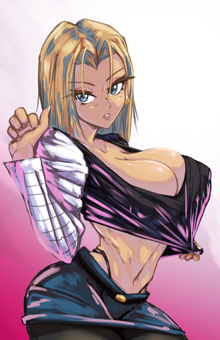Busty Android 18 Print